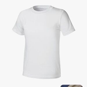 4T Hanes 100% cotton White Tee